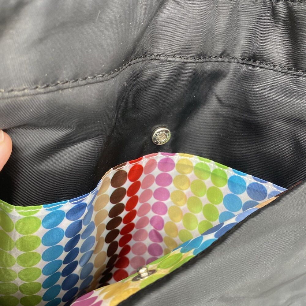 Franco Sarto Organization Over The Rainbow Black Crossbody Bag NWT Travel Retro - Picture 14 of 16